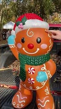 Lowe’s Christmas 2025 Gingerbread Man Blow Mold Review!