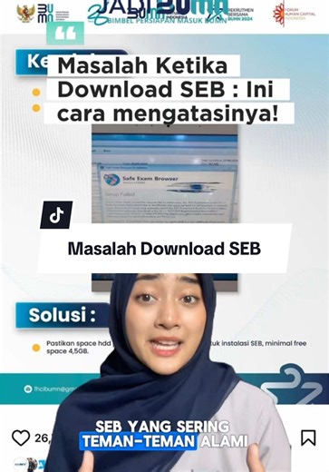 Rekrutmen Bersama BUMN 2025 (@jadibumnofficial) - Masalah Download SEB #seb #safeexambrowser #bumn