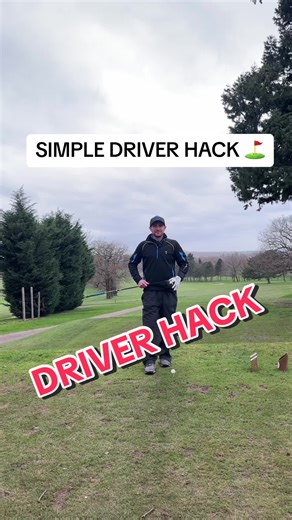 SIMPLE DRIVER HACK ⛳️ #fyp #foryou #golf #driver #hack #trythis