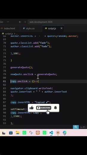 subscribe for full tutorial #coding #1million #1000subscriber #codingbymanahil