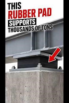 This Rubber Pad Supports an Entire Bridge 🤯