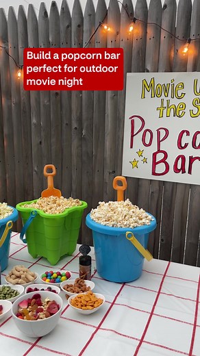 DIY Popcorn Bar Ideas for Summer Movie Nights
