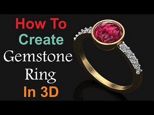 How To Create Gemstone ring In 3d || Gemvision Matrix 9 Tutorial #23