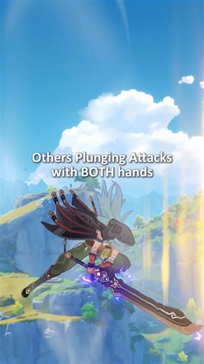 libengoturback | Only 1 claymore user don't need both hands #genshinbits #genshinfanart #genshinimpactedit #fyp | Instagram