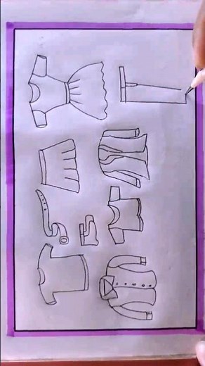 how to draw type of clothes step by step #drawing #art#shortsvideo #shortsviral