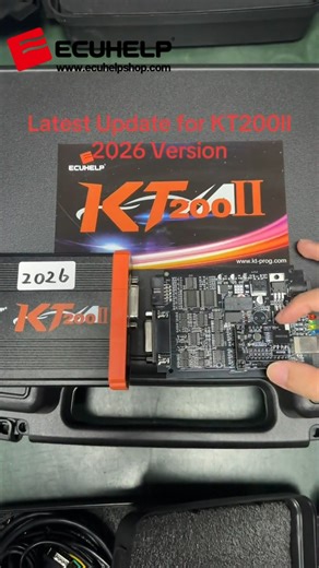 Newest Update for the ECUHELP KT200II 2026 Version. If you have the KT200II 2024 / 2025 hardwareThe price of 2026 KT200II New Update Board is €109 🛒https://www.ecuhelpshop.com/products/2026-kt200ii-new-update-board.html If you are using the first-generation KT200 V1 and wish to upgrade to KT200II 2026, you will need to pay the price difference. | ECUHELPshop ECU Programmers