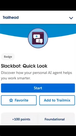 Slackbot: Quick Look #module#quest#trailhead#salesforce#trailblazer