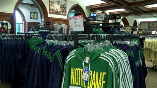 Adidas marked merchandise flies off shelves at Notre Dame
