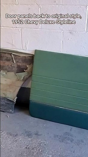 Upholstery for original style 1952 Chevy Deluxe Styleline door panels