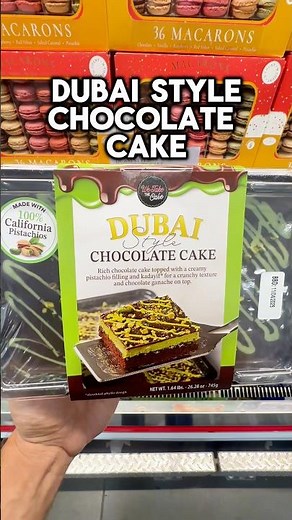 Dubai Style Chocolate Cake at Costco!#costco #dubaichocolate #dessert