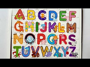ABC puzzle | ABC Animal Toy Learning Puzzle | Learn ABC’s with preschool wooden puzzle. #abcd