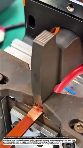 Extreme Hydraulic Cable Crimping Machine – High-Pressure Power Cable Compression Technology.