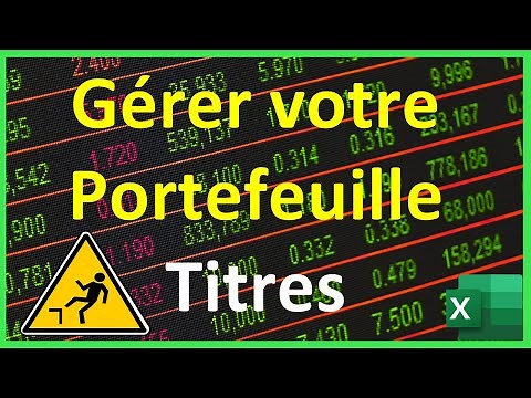 Gérer votre propre portefeuille de titres dans Excel 365 📉📈