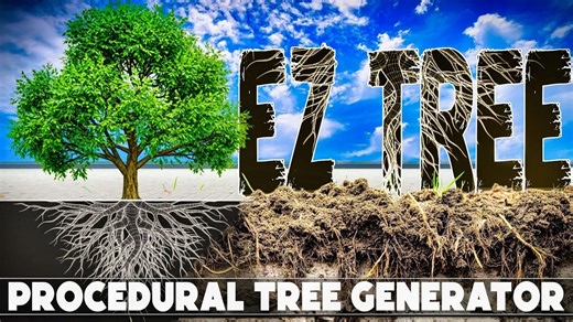 【免费神器】还在为游戏做树发愁？Easy Tree一键生成程序化树木，2D/3D游戏通用！