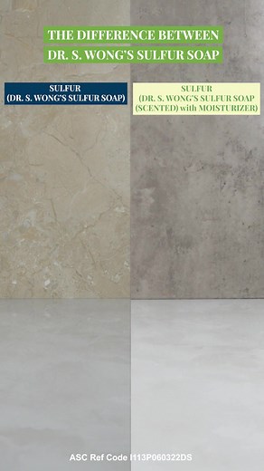 Here’s the difference between Sulfur ( Dr. S. Wong’s Sulfur Soap (Scented) with Moisturizer) and Sulfur (Dr. S. Wong’s Sulfur Soap). Check it out!#RiseAbove #fyp #skinproduct #faceproduct