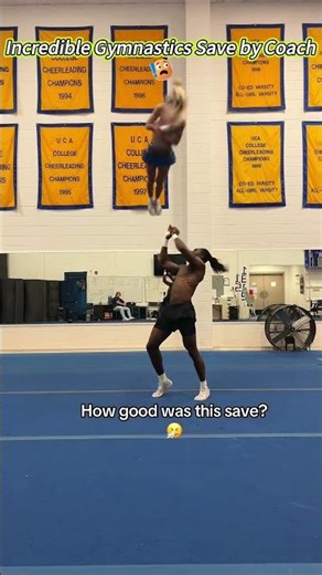 Incredible Gymnastics Save by Coach.#gymnastics#coach#save#reaction#Protect#USA#foryou#fyp