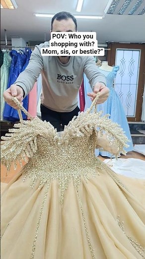 POV: Who you shopping with? Mom, sis, or bestie?#promdress #prom #formaldress #dress #shorts