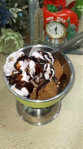 Brownie with ice-cream #brownie #ice-cream #cookingwithneelima