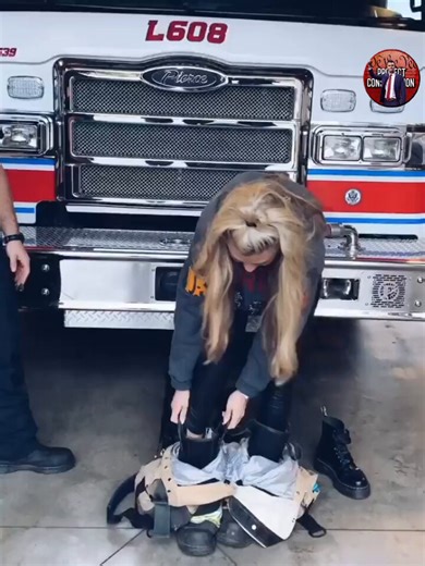 CRINGE: Newly Resurfaced Video Shows Erika Kirk Playing Dress Up As A Fireman In A Scottsdale Firehouse.🚒👩‍🚒In 2019, Erika and Tracey Martin headed down to a Scottsdale fire station on Christmas Day. The narrative? A saintly sister bringing Christmas to her "hero" stepbrother on duty. The photos show the whole squad: Erika, her mother, her stepfather, her stepbrother, and Tracey.Erik Kirk can then be seen trying on her step brothers turn out gear. For Those of us investigating her past and th