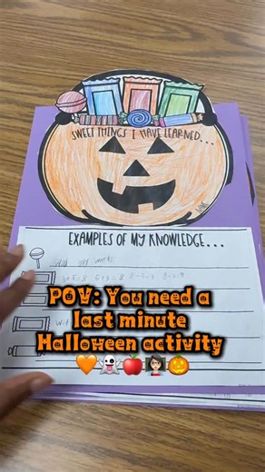 1.1K views | Need a Halloween activity?! I got you! 李 Have students write about SWEET  things they have learned while decorating their Jack-o-lantern. So fun! Like & comment “Craft” for the link!  #teachersofinstagram #classroomideas #2ndgradeteacher #teacherideas #3rdgradeteacher #1stgradeteacher | Mrs Munch’s Munchkins | Facebook