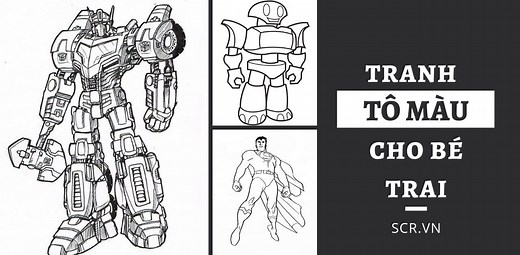 Tranh Tô Màu Cho Bé Trai [156  Ảnh Tô Màu Đẹp Nhất]