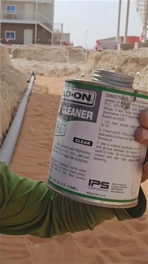 See how PVC pipe is set