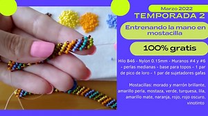 7.1K views · 441 reactions | Lista de Materiales TEMPORADA 2 Entrenando la mano en mostacilla, Aprende en ArteBrillante este maravilloso arte de forma facil y rapida. #mostacilla #tutorial #tutorialgratis #hechoamano #handmade #chaquira #curso #gratis | ArteBrillante | Facebook