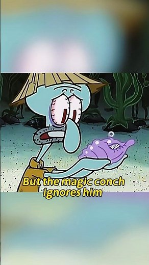 You know what SpongeBob does when he has a magic conch #spongebob #animation