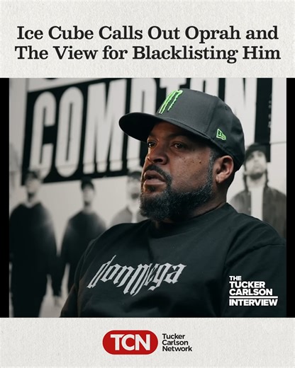 Watch the full interview with Ice Cube here: https://tuckercarlson.com/the-ice-cube-interview | Tucker Carlson Network