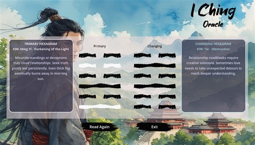 I Ching Oracle for Linux by qhealing
