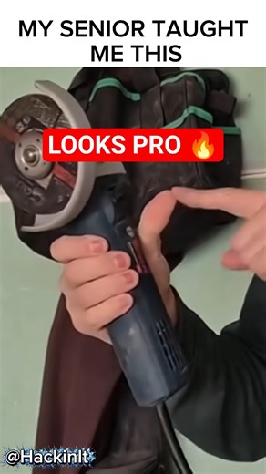This Cable Wrap Trick Makes Your Grinder Look PR0 #AngleGrinder#ToolHack#WorkshopTips #engineering