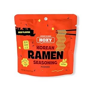 HOXY Journey of Korea "Korean Ramen Seasoning" | Gluten Free, Vegan | Finest Ramen Seasoning Powder | 5.3oz (BEEF, Pack of 1)