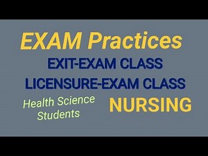 EXAM PRACTICES ‪@DSNursing‬ #education #coc #exit #licensureexam#nursingpractice #interview