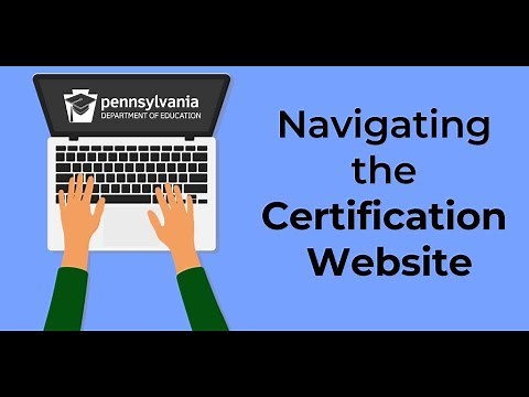 Navigating the Pennsylvania Department of Education Certification Website