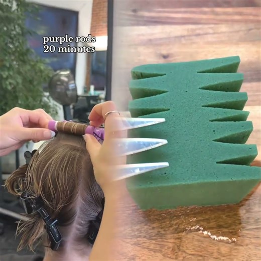 PART 2 perm and how long it took to wrap #perminghair #curlyhair #perms #cosmetologist #cosmetology