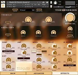 Model 80 Electric Grand - The 88 Series Pianos for Kontakt by Chocolate Audio - Piano