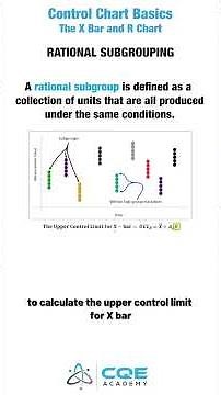 Rational Subgrouping | Control Chart Basics and the X-Bar and R Chart