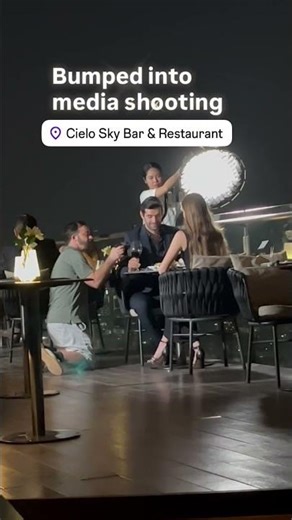 Dining moments bumped into this Media Shooting 🍽️🥂@ Ceilo Sky Bar & Restaurant Bangkok
