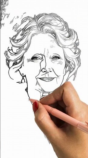 how to draw old woman #drawsocute #shortvideo #shorts #foryou #asmrdrawing #drawing