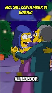 moe sale con Marge y Homero no dice nada #lossimpson