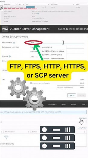 Effortless vCenter Server Backup 👉💁🗃️ Schedule #shorts #vmware #vcenter