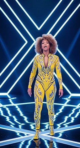 Stunning Beauty Morphs into Galactic Alien Diva: Mind-Blowing 4K AI Glow-Up on Pulsing 👽🔥