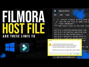 Filmora Host file | Add these lines to Host file filmora windows