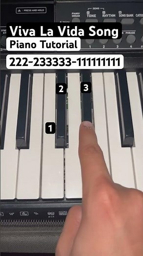 Viva La Vida Song (Easy Piano Tutorial) #pianotutorial #shorts