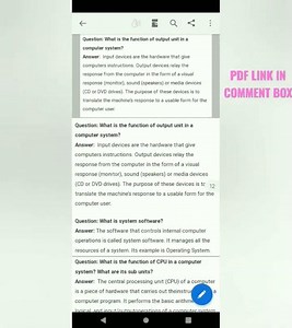 CLASS 11 IMPORTANT QUESTIONS CH-1 COMPUTER SYSTEM OVERVIEW CBSE