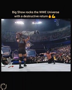 Big Show rocks the WWE Universe with a destructive return: Royal Rumble 2001🔥💪 The World's Largest Athlete lays waste to numerous WWE Superstars, including The Rock, as he retums in the 2001 Royal Rumble Match💪 #WWE #WWERaw #WWENXT #wwesmackdown #wweuniverse #wrestling #WrestleMania #raw #nxt #SmackDown #viral | Wrestling Point