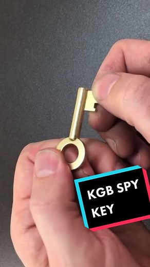 Replica KGB Spy Key Puzzle: Secret Message Hidden in Key Ring