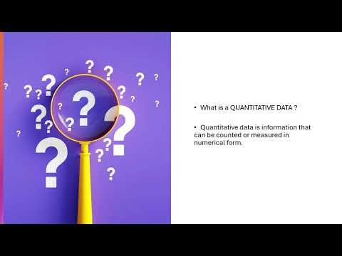 Quantitative data explained