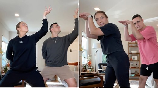 Duo Performs Text Tones as Interpretive Dance Moves