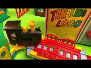 DOUBLE TUMBLE LOCO - Old Toy Trains - Tumbling Locomotive